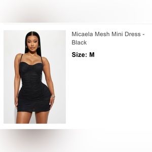 Fashion Nova Micaela Mesh Mini Dress